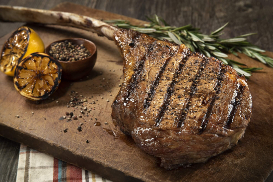 Reverse Sear Tomahawk Ribeye on a Ceramic Grill